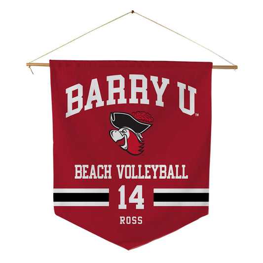 Barry - NCAA Beach Volleyball : Ava Ross - Pennant - 18" x 21"-0