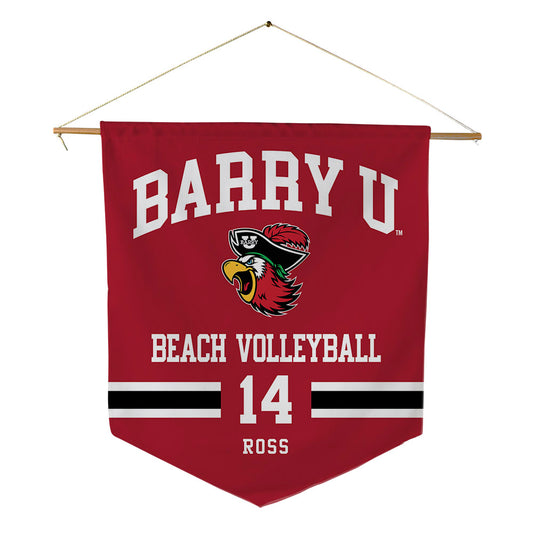 Barry - NCAA Beach Volleyball : Ava Ross - Pennant - 18" x 21"-0
