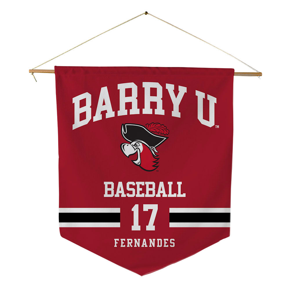 Barry - NCAA Baseball : Kyle Fernandes - Pennant - 18" x 21"-0