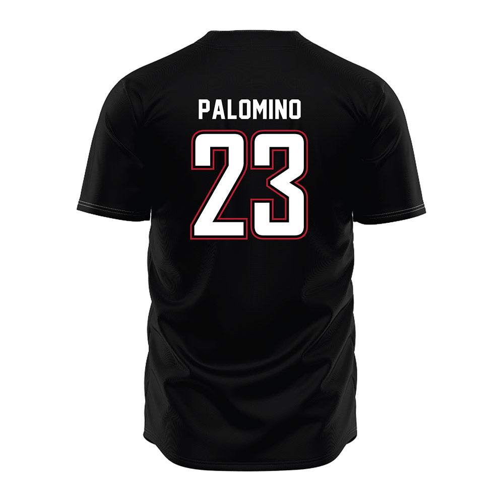 Barry - NCAA Baseball : Christopher Palomino - Black Jersey-1