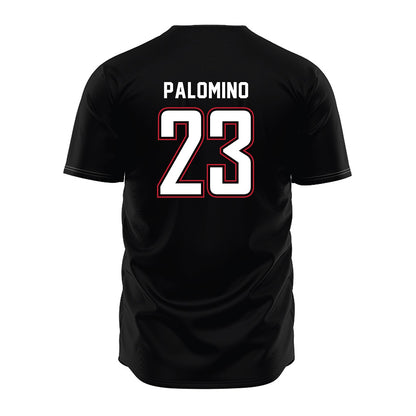 Barry - NCAA Baseball : Christopher Palomino - Black Jersey-1