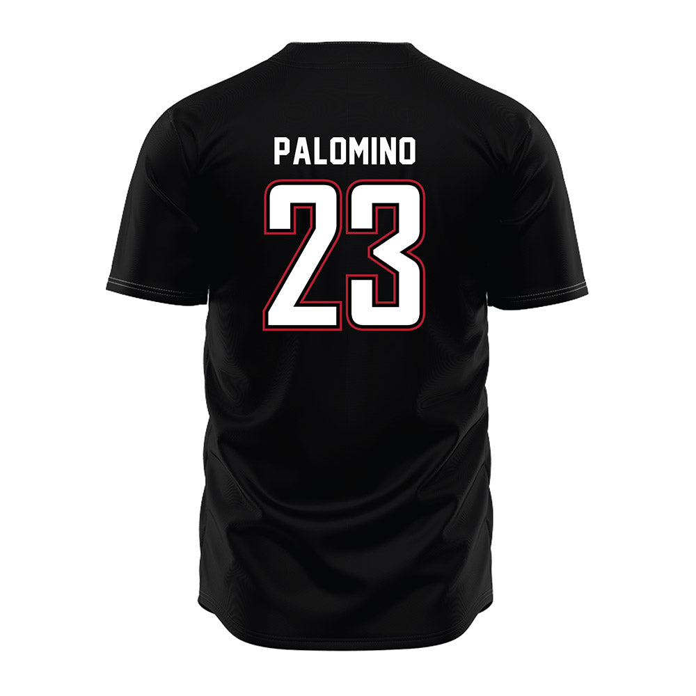 Barry - NCAA Baseball : Christopher Palomino - Black Jersey-1