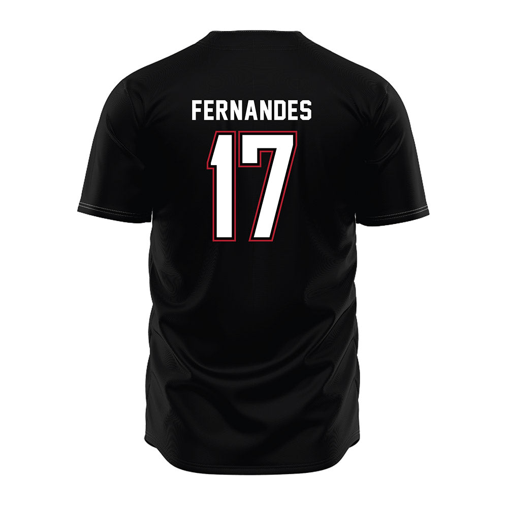 Barry - NCAA Baseball : Kyle Fernandes - Black Jersey-1