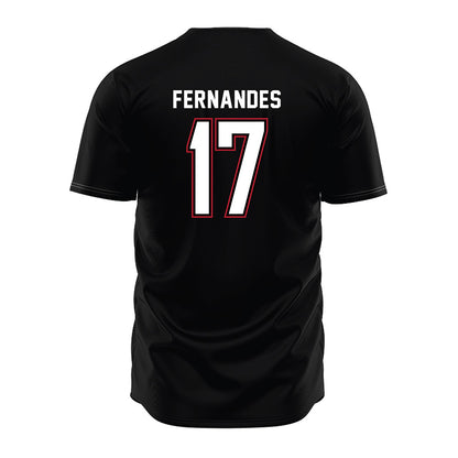 Barry - NCAA Baseball : Kyle Fernandes - Black Jersey-1