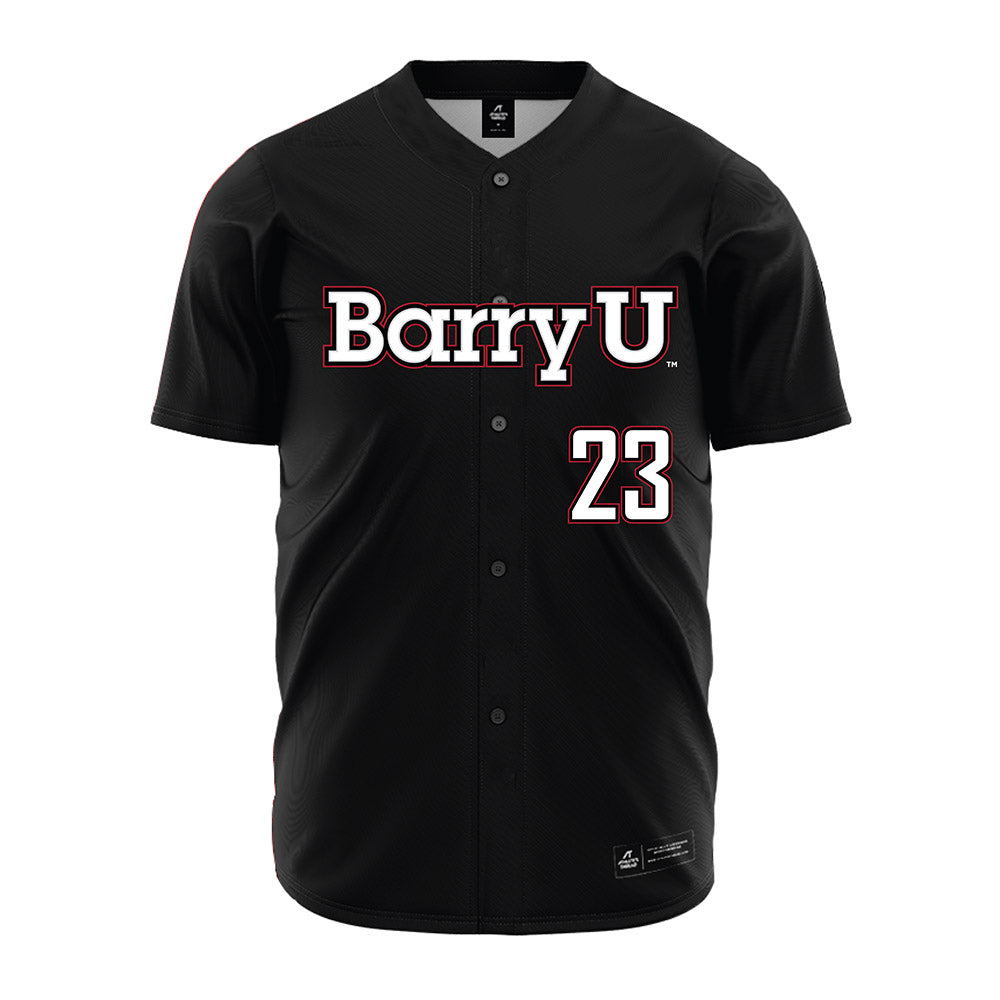 Barry - NCAA Baseball : Christopher Palomino - Black Jersey-0