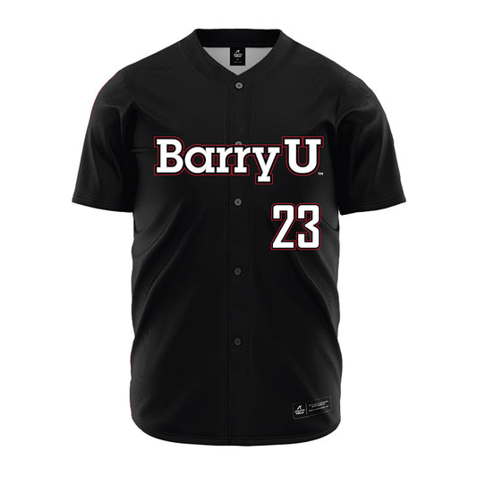 Barry - NCAA Baseball : Christopher Palomino - Black Jersey-0