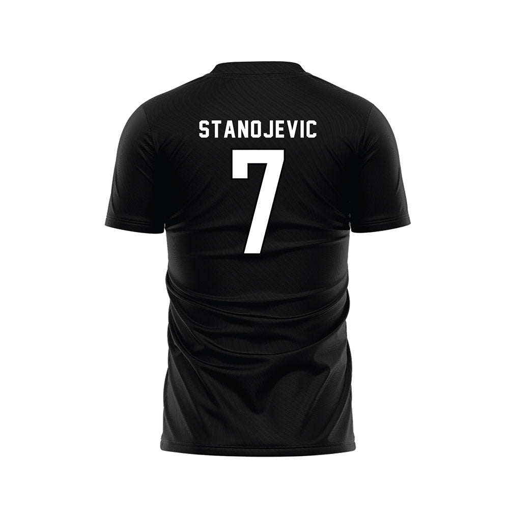 Barry - NCAA Men's Soccer : Zeljko Stanojevic - Black Soccer Jersey-1