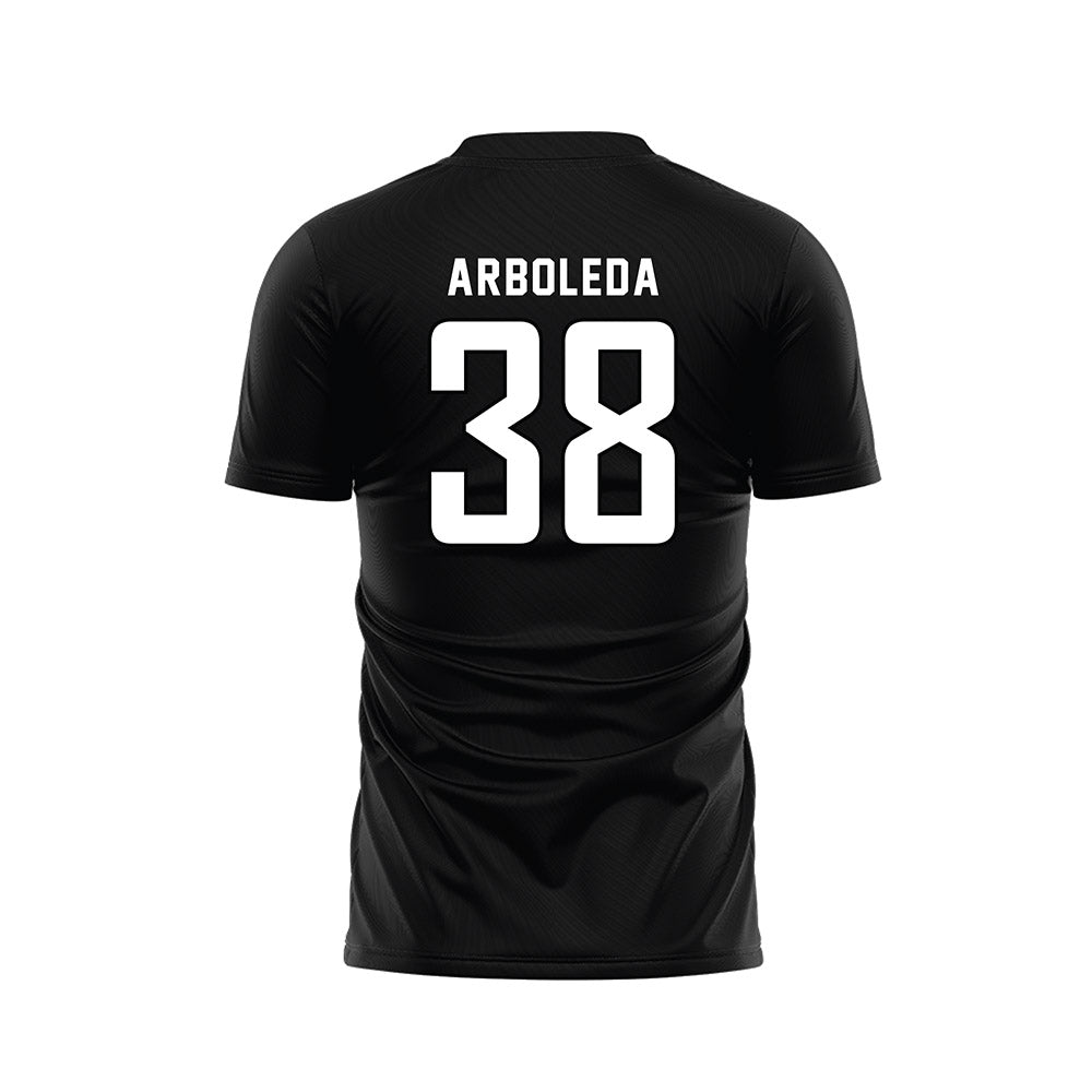 Barry - NCAA Men's Soccer : Madden Arboleda - Black Soccer Jersey-1