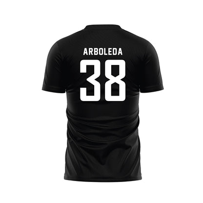 Barry - NCAA Men's Soccer : Madden Arboleda - Black Soccer Jersey-1