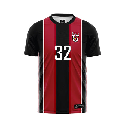 Barry - NCAA Men's Soccer : Agustin Malec - Black Soccer Jersey-0