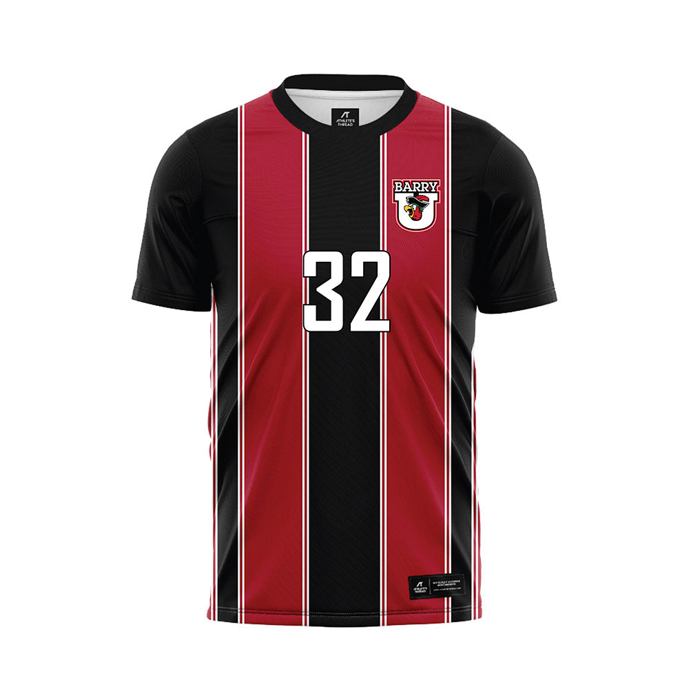Barry - NCAA Men's Soccer : Agustin Malec - Black Soccer Jersey-0