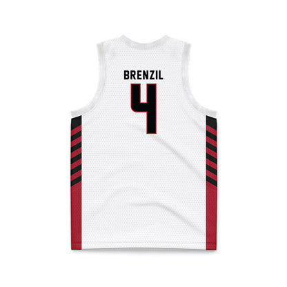 Barry - NCAA Women's Basketball : Isabella Brenzil - White Basketball Jersey-1