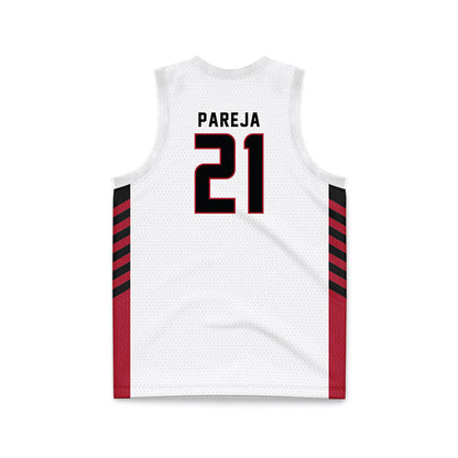 Barry - NCAA Women's Basketball : Paola Pareja - White Basketball Jersey-1