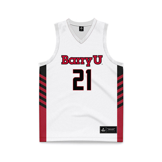 Barry - NCAA Women's Basketball : Paola Pareja - White Basketball Jersey-0