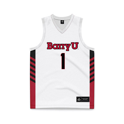 Barry - NCAA Women's Basketball : Jamir Cook - White Basketball Jersey-0