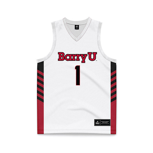 Barry - NCAA Women's Basketball : Jamir Cook - White Basketball Jersey-0