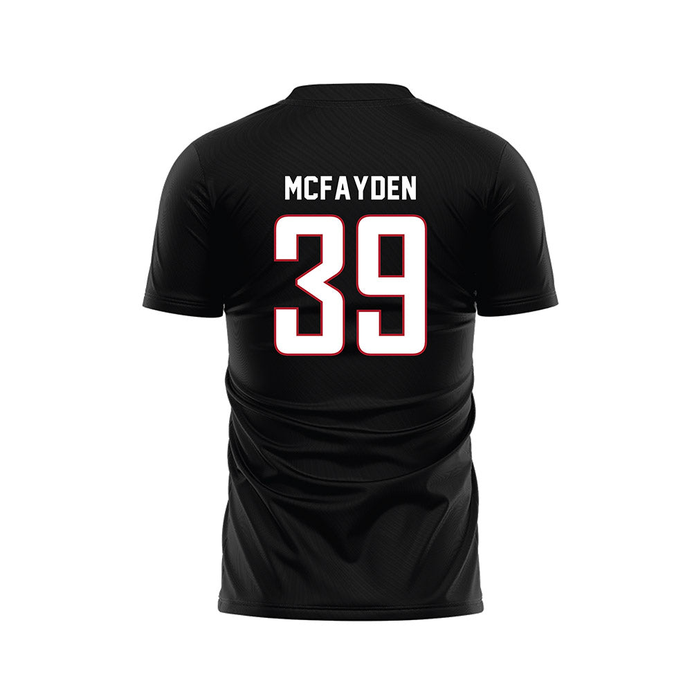 Barry - NCAA Women's Soccer : Alyna McFayden - Black Soccer Jersey-1