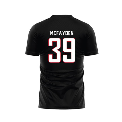 Barry - NCAA Women's Soccer : Alyna McFayden - Black Soccer Jersey-1