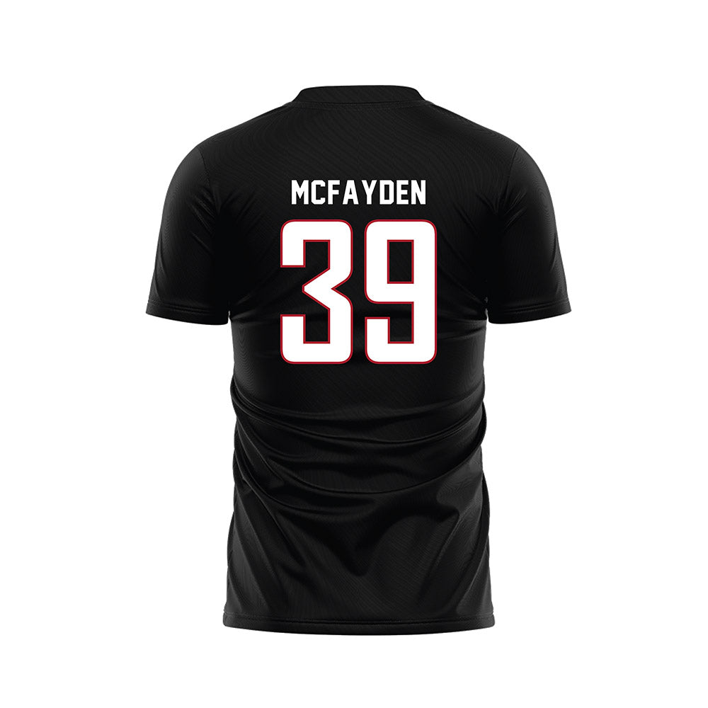 Barry - NCAA Women's Soccer : Alyna McFayden - Black Soccer Jersey-1