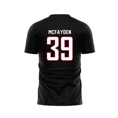 Barry - NCAA Women's Soccer : Alyna McFayden - Black Soccer Jersey-1