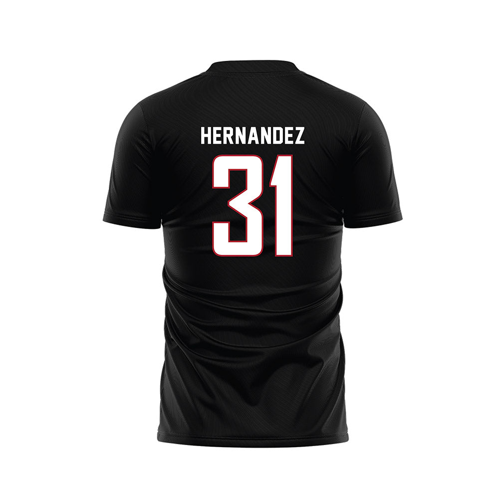 Barry - NCAA Women's Soccer : Marlen Hernandez - Black Soccer Jersey-1