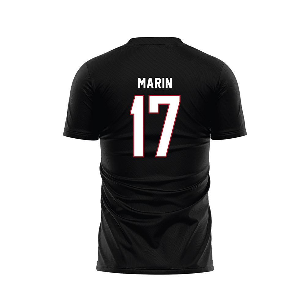 Barry - NCAA Women's Soccer : Aryanna Marin - Black Soccer Jersey-1