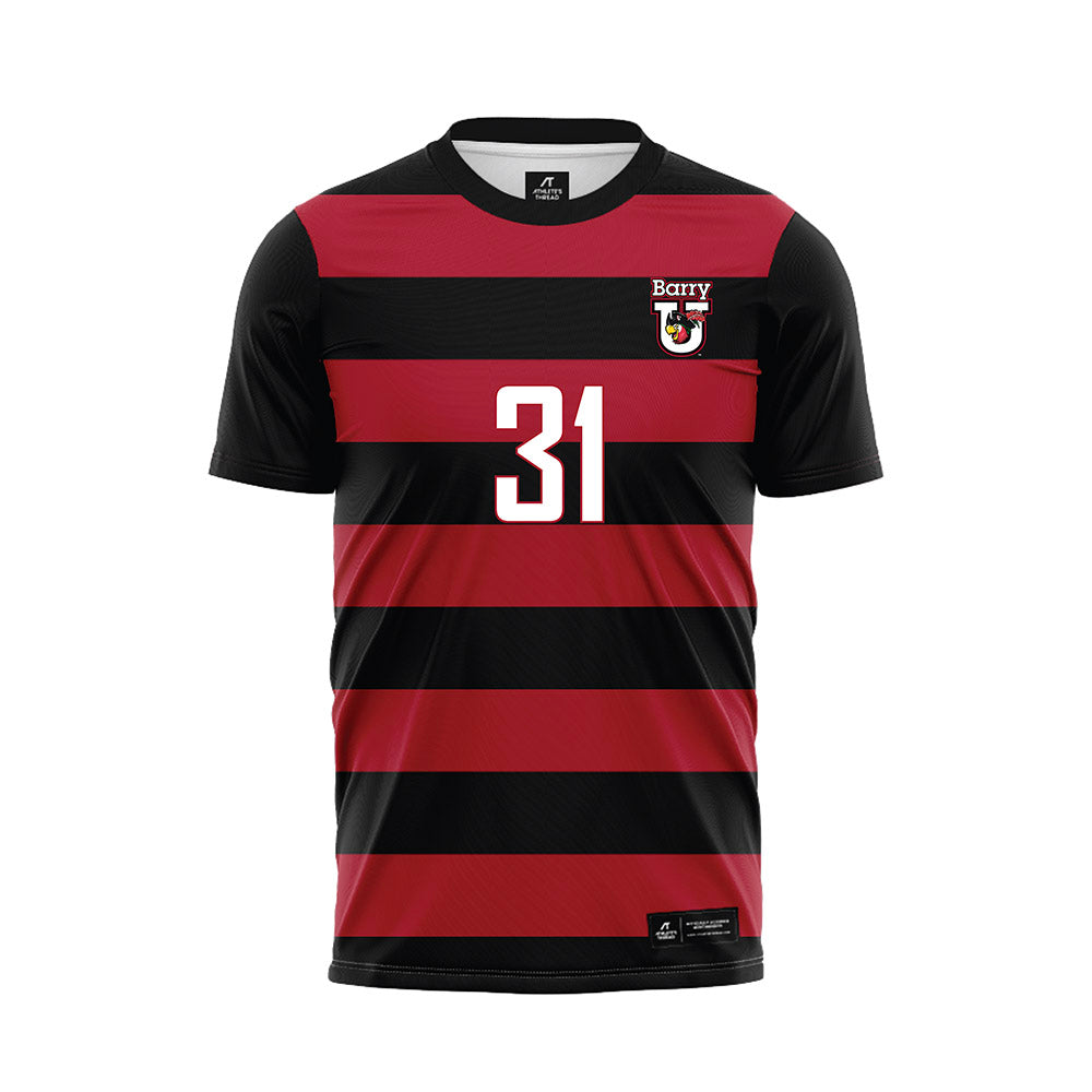 Barry - NCAA Women's Soccer : Marlen Hernandez - Black Soccer Jersey-0