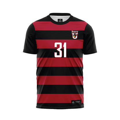 Barry - NCAA Women's Soccer : Marlen Hernandez - Black Soccer Jersey-0