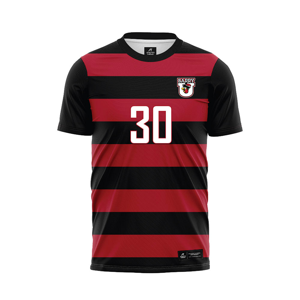 Barry - NCAA Women's Soccer : Sophia Vega - Black Soccer Jersey-0