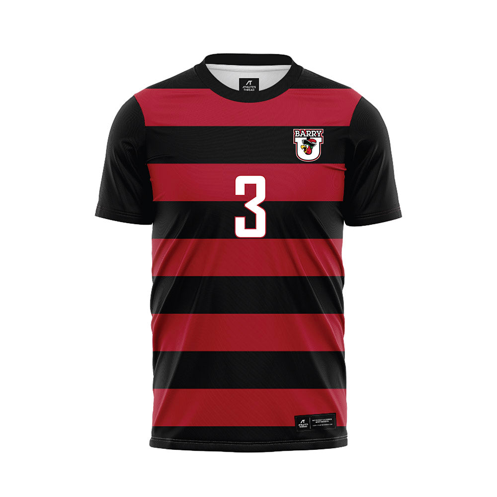 Barry - NCAA Women's Soccer : Dylan Barnes - Black Soccer Jersey-0