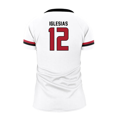 Barry - NCAA Women's Volleyball : Thalia Iglesias - White Volleyball Jersey-1
