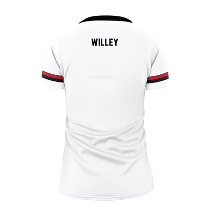 Barry - NCAA Women's Volleyball : Sarah Willey - White Volleyball Jersey-1