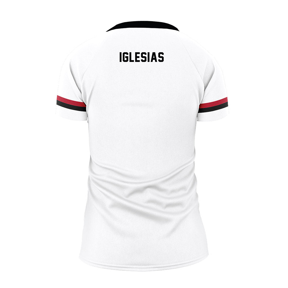 Barry - NCAA Women's Volleyball : Thalia Iglesias - White Volleyball Jersey-1
