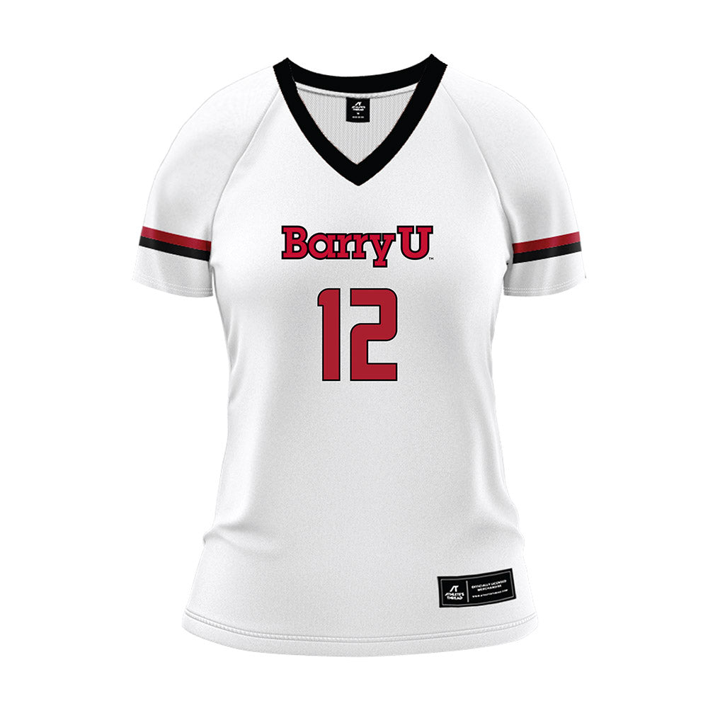 Barry - NCAA Women's Volleyball : Thalia Iglesias - White Volleyball Jersey-0