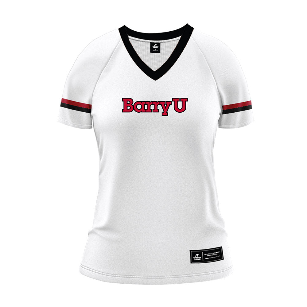 Barry - NCAA Women's Volleyball : Sarah Willey - White Volleyball Jersey-0