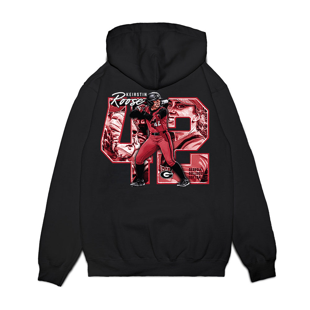 Georgia - NCAA Softball : Keirstin Roose - Graphic Premium Hooded Sweatshirt-1