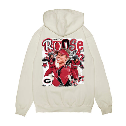 Georgia - NCAA Softball : Keirstin Roose - Cutout Collage Premium Hooded Sweatshirt-1