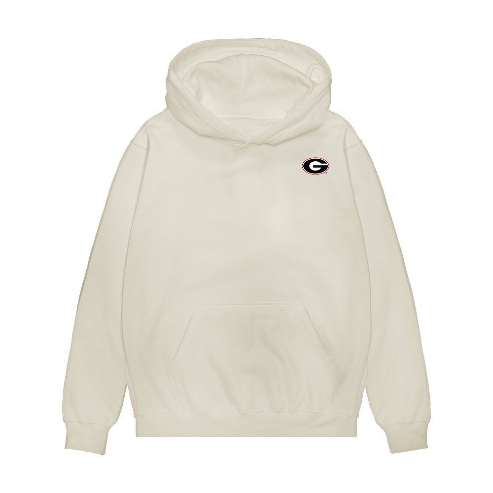 Georgia - NCAA Softball : Keirstin Roose - Cutout Collage Premium Hooded Sweatshirt-0