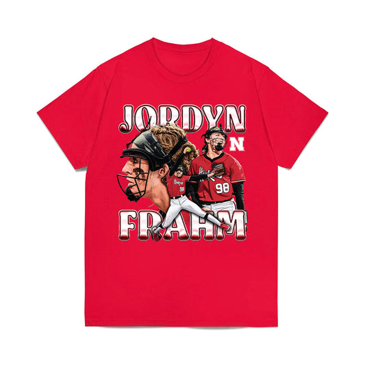 Nebraska - NCAA Softball : Jordyn Frahm - Collage Comfort Colors T-Shirt-0