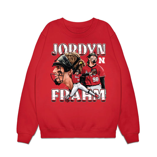 Nebraska - NCAA Softball : Jordyn Frahm - Collage Premium Crewneck Sweatshirt-0