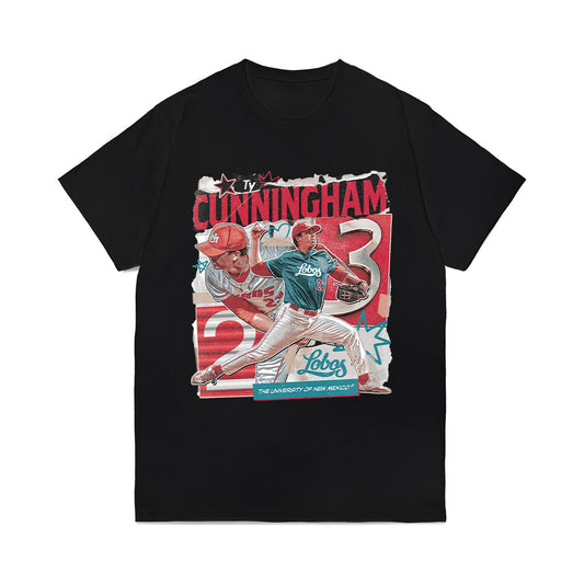New Mexico - NCAA Baseball : Ty Cunningham - Collage Comfort Colors T-Shirt-0