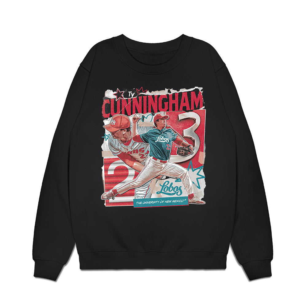New Mexico - NCAA Baseball : Ty Cunningham - Collage Premium Crewneck Sweatshirt-0