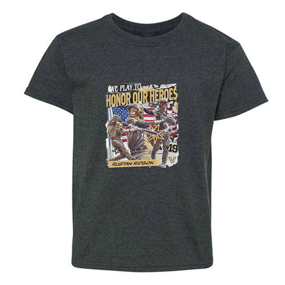 Vanderbilt - NCAA Baseball : Rustan Rigdon - Heroes Youth T-Shirt-0