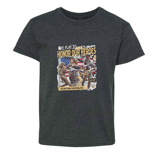 Vanderbilt - NCAA Baseball : Rustan Rigdon - Heroes Youth T-Shirt-0