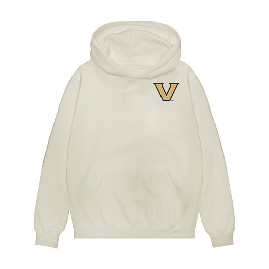 Vanderbilt - NCAA Baseball : Rustan Rigdon - Playing for Something Greater Premium Hooded Sweatshirt-0