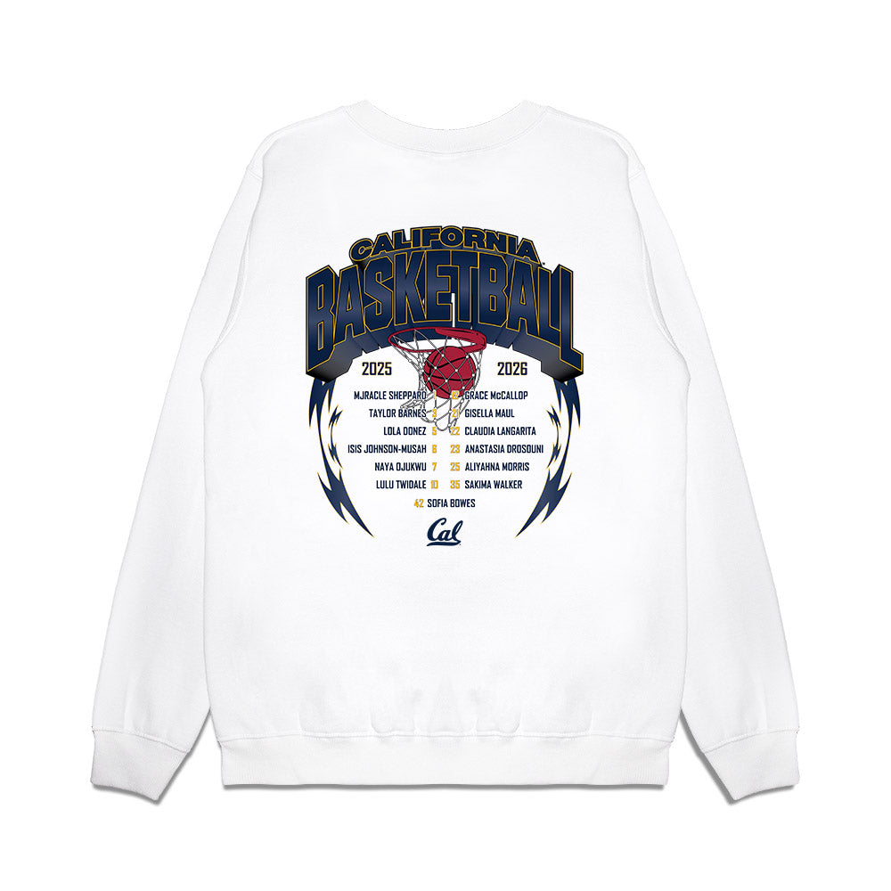 UC Berkeley - NCAA Women's Basketball : - Roster Premium Crewneck Sweatshirt-1