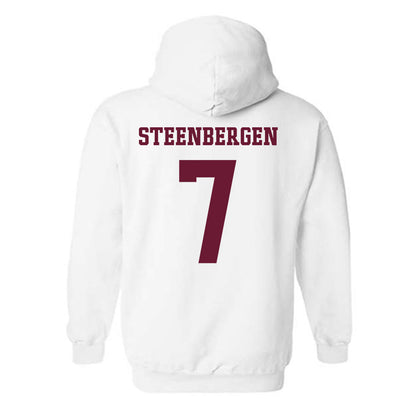 Texas A&M - NCAA Women's Basketball : Pien Steenbergen - Sports Shersey Hooded Sweatshirt-1