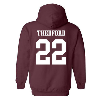 Texas A&M - NCAA Women's Volleyball : Jenna Thedford - Sports Shersey Hooded Sweatshirt-1