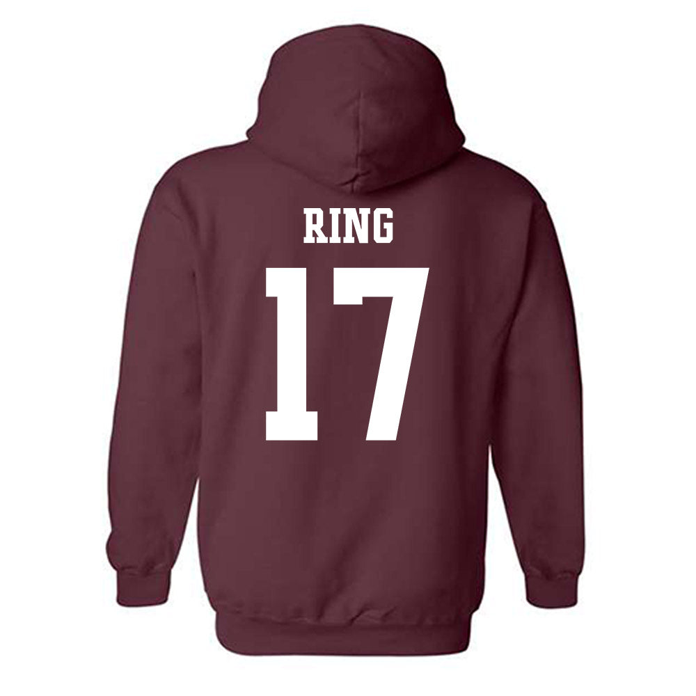 Texas A&M - NCAA Women's Volleyball : Natalie Ring - Sports Shersey Hooded Sweatshirt-1