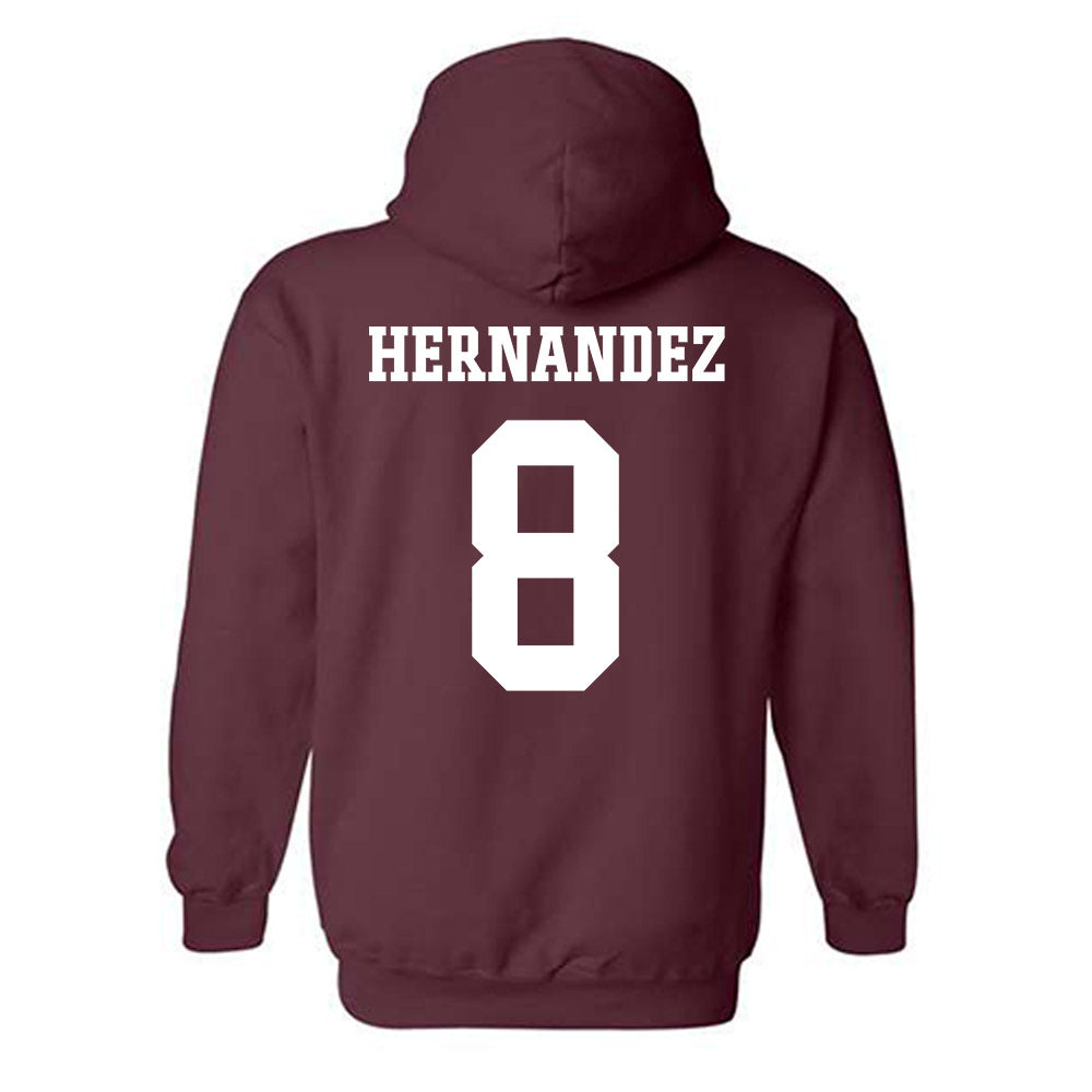 Texas A&M - NCAA Women's Volleyball : Amare Hernandez - Sports Shersey Hooded Sweatshirt-1